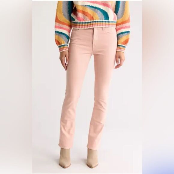 MOTHER Superior The Insider Hover jeans Peach Parfait NWT.  24 - Picture 1 of 10